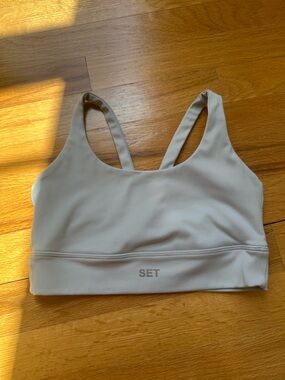 Set Active Women's Light Gray Supportive Bralette
